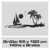 Aufkleber Wohnmobil Wohnwagen Reise Camping Auto Reisemobil Möwe Meer Kompass Globus Strand Palme Urlaub Spruch Familie Zuhause