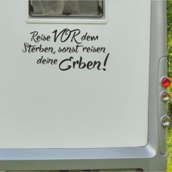 Aufkleber Wohnmobil Wohnwagen Reise Camping Auto Reisemobil Möwe Meer Kompass Globus Strand Palme Urlaub Spruch Familie Zuhause