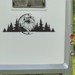 Aufkleber Wohnmobil Wohnwagen Reise Camping Auto Reisemobil Möwe Meer Kompass Globus Strand Palme Urlaub Spruch Familie Zuhause