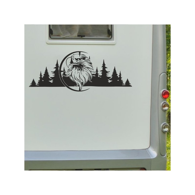 Aufkleber Wohnmobil Wohnwagen Reise Camping Auto Reisemobil Möwe Meer Kompass Globus Strand Palme Urlaub Spruch Familie Zuhause