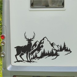 Aufkleber Wohnmobil Wohnwagen Reise Camping Auto Reisemobil Möwe Meer Kompass Globus Strand Palme Urlaub Spruch Familie Zuhause