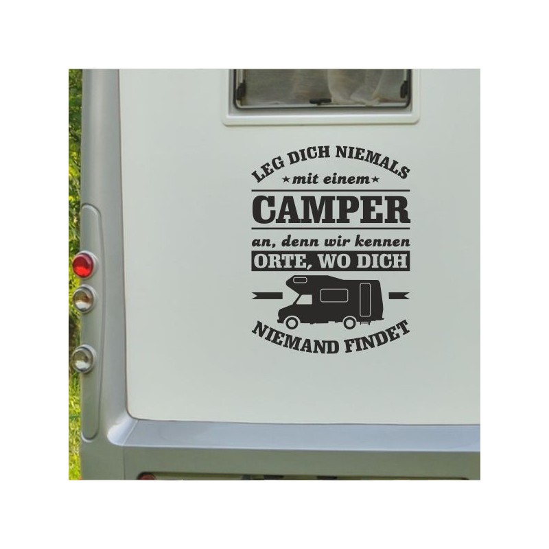 Aufkleber Wohnmobil Wohnwagen Reise Camping Auto Reisemobil Möwe Meer Kompass Globus Strand Palme Urlaub Spruch Familie Zuhause