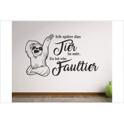Faultier Sloth  Aufkleber Wand Tattoo Sticker Wandtattoo Wandaufkleber