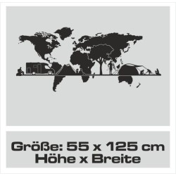 Aufkleber Wohnmobil Wohnwagen Reise Camping Auto Reisemobil Möwe Meer Kompass Globus Strand Palme Urlaub Spruch Familie Zuhause