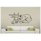 Faultier Sloth Welt Ruhe Relax schlafen chillen  Aufkleber Wand Tattoo Sticker Wandtattoo Wandaufkleber