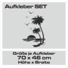 Aufkleber Wohnmobil Wohnwagen Reise Camping Auto Reisemobil Möwe Meer Kompass Globus Strand Palme Urlaub Spruch Familie Zuhause