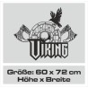 Aufkleber Auto Car Wikinger Viking Wölfe Wolf Runen Schwert Schild Rabe Runen Odin Odin´s Wölfe Böse Kette Valhalla Walhalla
