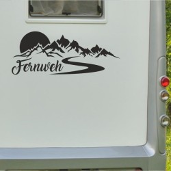 Aufkleber Wohnmobil Wohnwagen Reise Camping Auto Reisemobil Möwe Meer Kompass Globus Strand Palme Urlaub Spruch Familie Zuhause