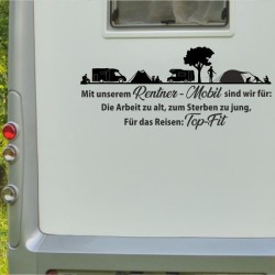 Aufkleber Wohnmobil Wohnwagen Reise Camping Auto Reisemobil Möwe Meer Kompass Globus Strand Palme Urlaub Spruch Familie Zuhause