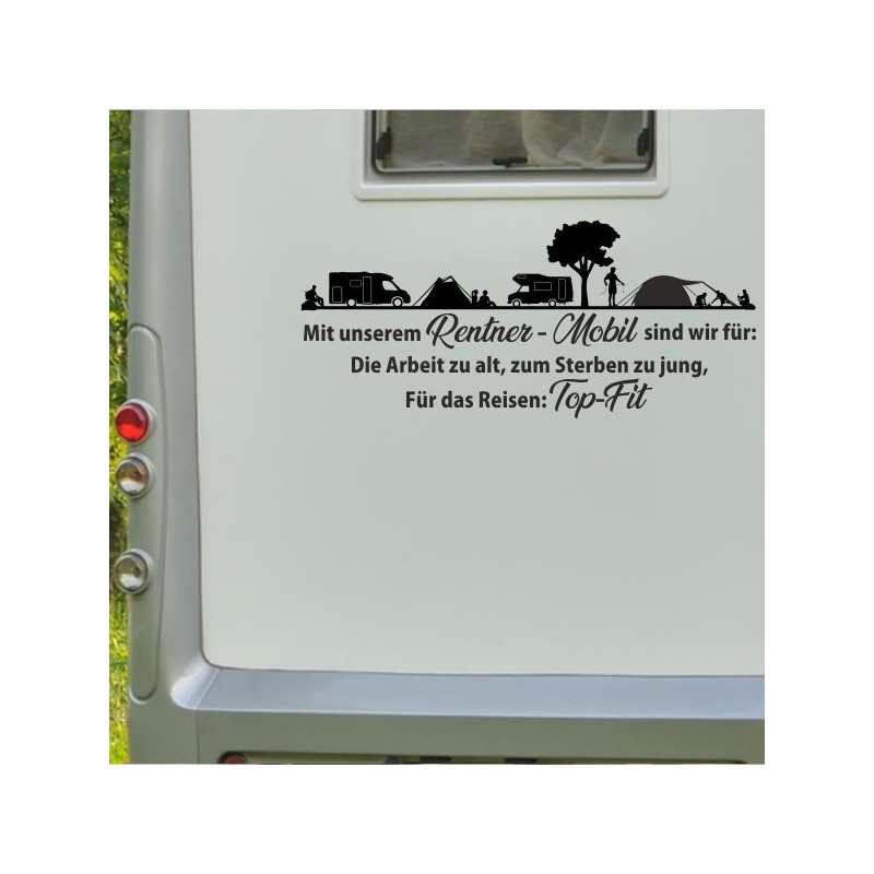 Aufkleber Wohnmobil Wohnwagen Reise Camping Auto Reisemobil Möwe Meer Kompass Globus Strand Palme Urlaub Spruch Familie Zuhause