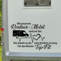 Aufkleber Wohnmobil Wohnwagen Reise Camping Auto Reisemobil Möwe Meer Kompass Globus Strand Palme Urlaub Spruch Familie Zuhause