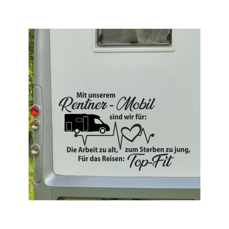 Aufkleber Wohnmobil Wohnwagen Reise Camping Auto Reisemobil Möwe Meer Kompass Globus Strand Palme Urlaub Spruch Familie Zuhause