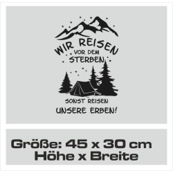 Aufkleber Wohnmobil Wohnwagen Reise Camping Auto Reisemobil Möwe Meer Kompass Globus Strand Palme Urlaub Spruch Familie Zuhause