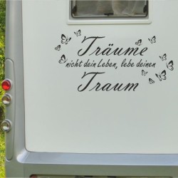 Aufkleber Wohnmobil Wohnwagen Reise Camping Auto Reisemobil Möwe Meer Kompass Globus Strand Palme Urlaub Spruch Familie Zuhause