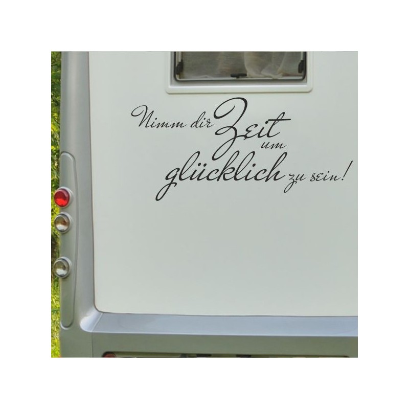 Aufkleber Wohnmobil Wohnwagen Reise Camping Auto Reisemobil Möwe Meer Kompass Globus Strand Palme Urlaub Spruch Familie Zuhause