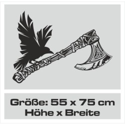 Aufkleber Auto Car Wikinger Viking Wölfe Wolf Runen Schwert Schild Rabe Runen Odin Odin´s Wölfe Böse Kette Valhalla Walhalla