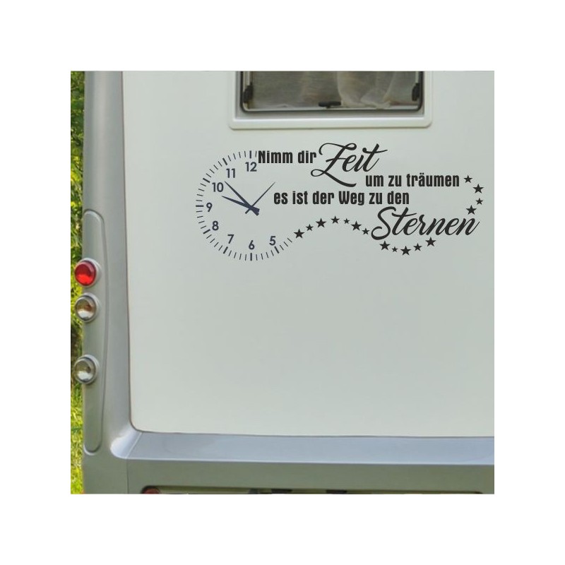 Aufkleber Wohnmobil Wohnwagen Reise Camping Auto Reisemobil Möwe Meer Kompass Globus Strand Palme Urlaub Spruch Familie Zuhause