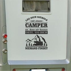 Aufkleber Wohnmobil Wohnwagen Reise Camping Auto Reisemobil Möwe Meer Kompass Globus Strand Palme Urlaub Spruch Familie Zuhause