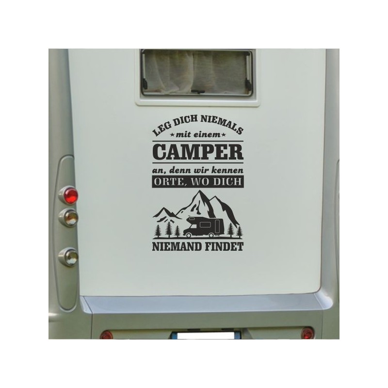 Aufkleber Wohnmobil Wohnwagen Reise Camping Auto Reisemobil Möwe Meer Kompass Globus Strand Palme Urlaub Spruch Familie Zuhause