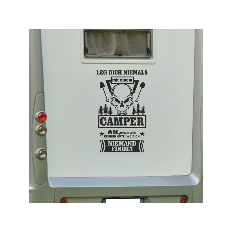 Aufkleber Wohnmobil Wohnwagen Reise Camping Auto Reisemobil Möwe Meer Kompass Globus Strand Palme Urlaub Spruch Familie Zuhause