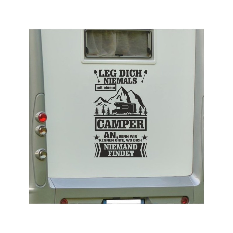 Aufkleber Wohnmobil Wohnwagen Reise Camping Auto Reisemobil Möwe Meer Kompass Globus Strand Palme Urlaub Spruch Familie Zuhause