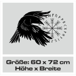 Aufkleber Auto Car Wikinger Viking Wölfe Wolf Runen Schwert Schild Rabe Runen Odin Odin´s Wölfe Böse Kette Valhalla Walhalla