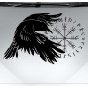 Aufkleber Auto Car Wikinger Viking Wölfe Wolf Runen Schwert Schild Rabe Runen Odin Odin´s Wölfe Böse Kette Valhalla Walhalla