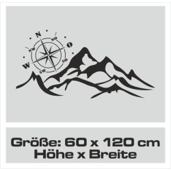 Aufkleber Wohnmobil Wohnwagen Reise Camping Auto Reisemobil Möwe Meer Kompass Globus Strand Palme Urlaub Spruch Familie Zuhause