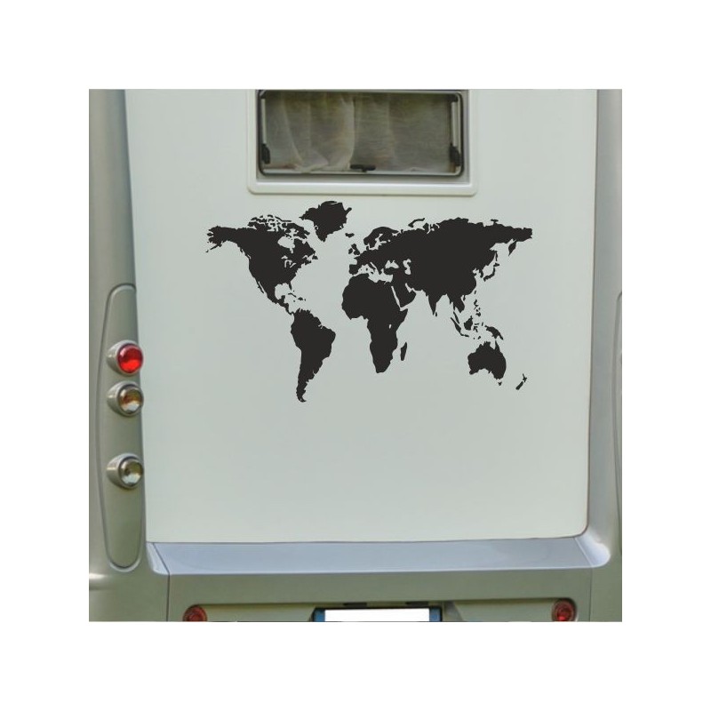 Aufkleber Wohnmobil Wohnwagen Reise Camping Auto Reisemobil Möwe Meer Kompass Globus Strand Palme Urlaub Spruch Familie Zuhause