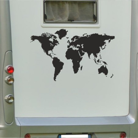 Aufkleber Wohnmobil Wohnwagen Reise Camping Auto Reisemobil Möwe Meer Kompass Globus Strand Palme Urlaub Spruch Familie Zuhause