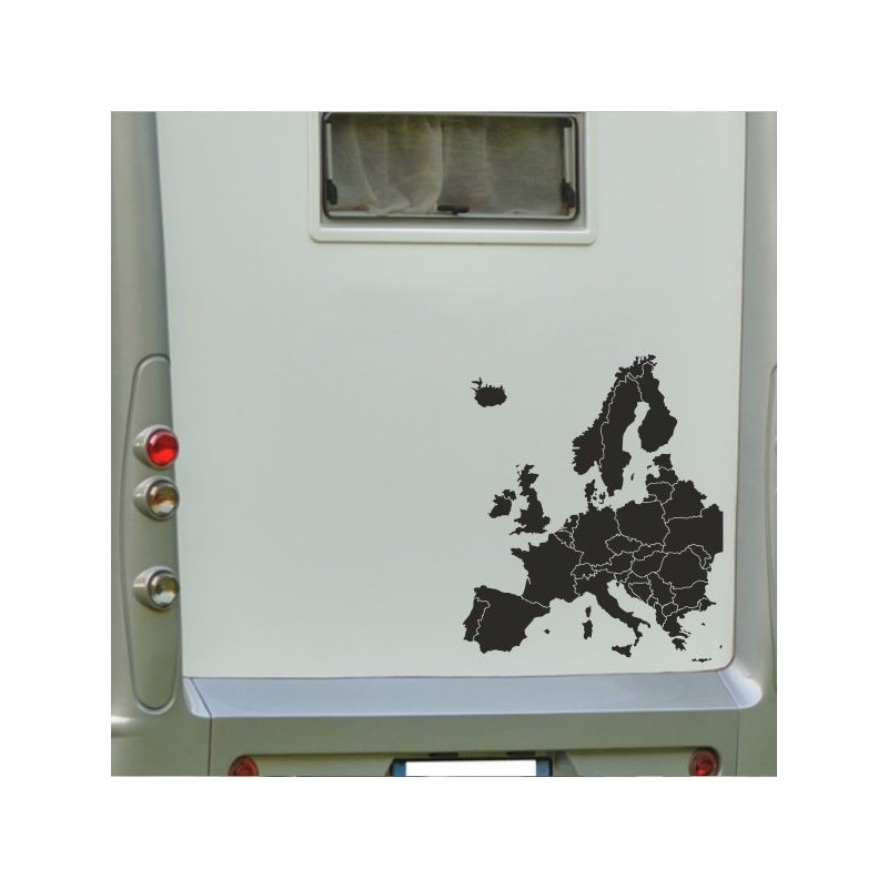 Aufkleber Wohnmobil Wohnwagen Reise Camping Auto Reisemobil Möwe Meer Kompass Globus Strand Palme Urlaub Spruch Familie Zuhause