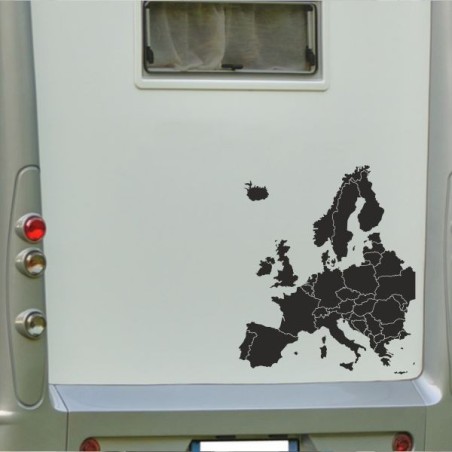 Aufkleber Wohnmobil Wohnwagen Reise Camping Auto Reisemobil Möwe Meer Kompass Globus Strand Palme Urlaub Spruch Familie Zuhause