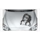 Sugar Skull Lady Catrina Mexiko Day of Death Aufkleber Auto Autoaufkleber Motorhaube