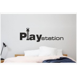 Wandaufkleber Aufkleber Play Station Playstation Reißverschluss Wandtattoo Wand