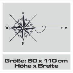 Aufkleber Wohnmobil Wohnwagen Reise Camping Auto Reisemobil Möwe Meer Kompass Globus Strand Palme Urlaub Spruch Familie Zuhause