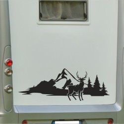 Aufkleber Wohnmobil Wohnwagen Reise Camping Auto Reisemobil Möwe Meer Kompass Globus Strand Palme Urlaub Spruch Familie Zuhause