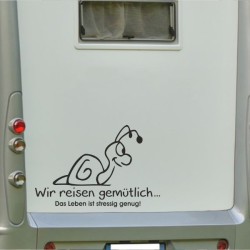 Aufkleber Wohnmobil Wohnwagen Reise Camping Auto Reisemobil Möwe Meer Kompass Globus Strand Palme Urlaub Spruch Familie Zuhause