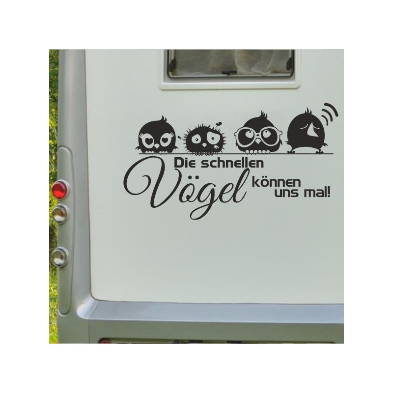 Aufkleber Wohnmobil Wohnwagen Reise Camping Auto Reisemobil Möwe Meer Kompass Globus Strand Palme Urlaub Spruch Familie Zuhause