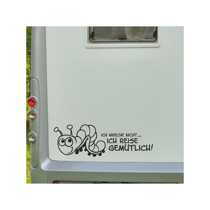 Aufkleber Wohnmobil Wohnwagen Reise Camping Auto Reisemobil Möwe Meer Kompass Globus Strand Palme Urlaub Spruch Familie Zuhause