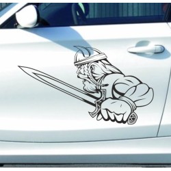 Aufkleber Auto Car Wikinger Viking Wölfe Wolf Runen Schwert Schild Rabe Runen Odin Odin´s Wölfe Böse Kette Valhalla Walhalla