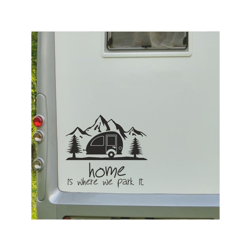 Aufkleber Wohnmobil Wohnwagen Reise Camping Auto Reisemobil Möwe Meer Kompass Globus Strand Palme Urlaub Spruch Familie Zuhause