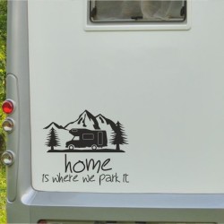 Aufkleber Wohnmobil Wohnwagen Reise Camping Auto Reisemobil Möwe Meer Kompass Globus Strand Palme Urlaub Spruch Familie Zuhause