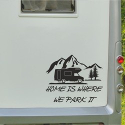 Aufkleber Wohnmobil Wohnwagen Reise Camping Auto Reisemobil Möwe Meer Kompass Globus Strand Palme Urlaub Spruch Familie Zuhause