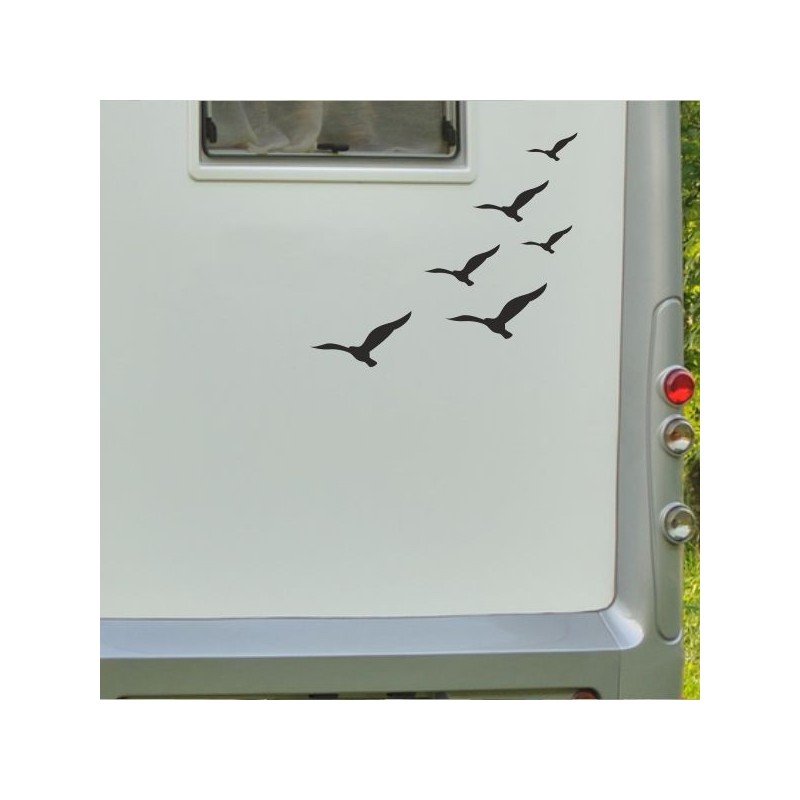 Aufkleber Wohnmobil Wohnwagen Reise Camping Auto Reisemobil Möwe Meer Kompass Globus Strand Palme Urlaub Spruch Familie Zuhause