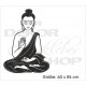 Aufkleber Buddha Indien Yoga Meditation Yin Yang Asia Dekor Wandtattoo Wandaufkleber