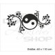 Aufkleber Buddha Indien Yoga Meditation Yin Yang Asia Dekor Wandtattoo Wandaufkleber