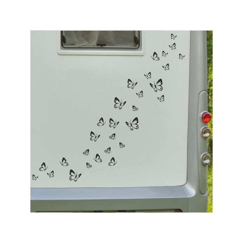 Aufkleber Wohnmobil Wohnwagen Reise Camping Auto Reisemobil Möwe Meer Kompass Globus Strand Palme Urlaub Spruch Familie Zuhause