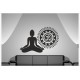 Aufkleber Buddha Indien Yoga Meditation Yin Yang Om Lotus Asia Dekor Wandtattoo Wandaufkleber