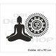 Aufkleber Buddha Indien Yoga Meditation Yin Yang Om Lotus Asia Dekor Wandtattoo Wandaufkleber