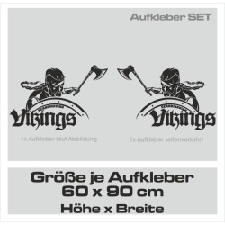 Aufkleber Auto Car Wikinger Viking Wölfe Wolf Runen Schwert Schild Rabe Runen Odin Odin´s Wölfe Böse Kette Valhalla Walhalla